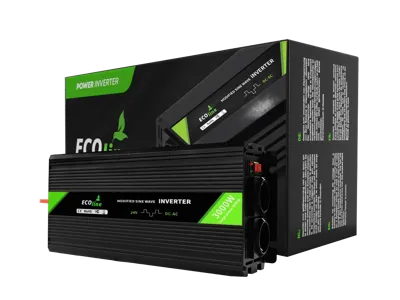 EcoLine - Omvormer 24V Naar 220V/230V - 3000w Vermogen - Gemodificeerde sinus - Spanningomvormer