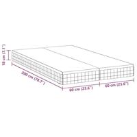 Matrassen 2 pcs Wit, Grijs 60 x 200 cm Gebreide stof - thumbnail