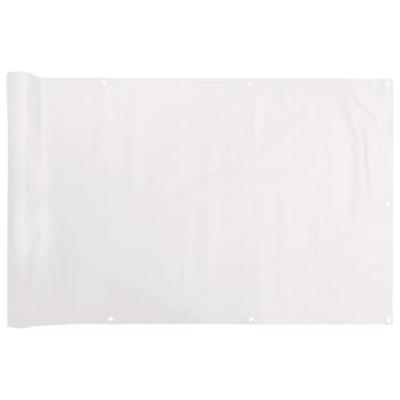 VidaXL Balkonscherm 400x120 cm pvc wit VidaXL Balkonscherm 400x120 cm pvc wit