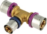 Bonfix Perskoppeling - 3x Alu-pers - T-koppeling - verlopend - 26 x 20 x 26mm - thumbnail