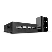 LINDY 50m 4 Port USB 2.0 Cat.5 Extender USB-extender RJ45 Via netwerkkabel RJ45 50 m - thumbnail
