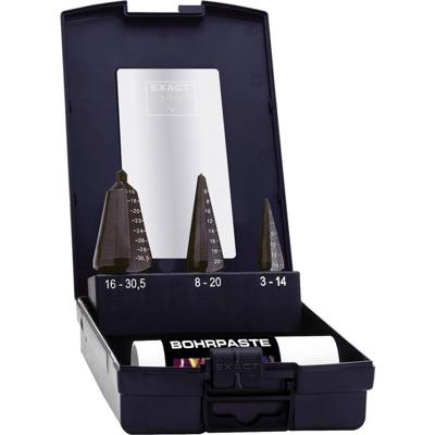 Exact 1605209 HSS Lepelboorset 3-delig TiAIN 3 vlakken schacht 1 set(s)