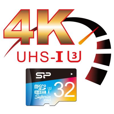 Silicon Power Micro SDHC card Superior Pro 32GB met adapter