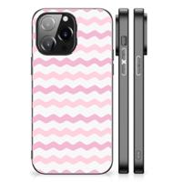 iPhone 14 Pro Max Back Case Waves Roze - thumbnail