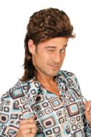 Johnny Tokkie pruik bruin - thumbnail