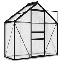 VidaXL Tuinkas 1,33 m² aluminium antracietkleurig - thumbnail