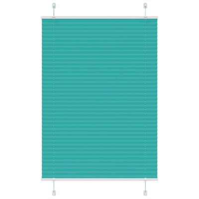VidaXL Plissé rolgordijn 95x100 cm stofbreedte 94,4 cm petrol groen VidaXL Plissé rolgordijn 95x100 cm stofbreedte 94,4 cm petrol groen