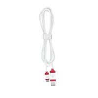 CHERRY USB CABLE 1.5, gevlochten USB-C naar USB-A kabel, voor opladen en gegevensoverdracht, voor toetsenbord, muis, smartphone, tablet en meer, 1,5 m lang, wit - thumbnail