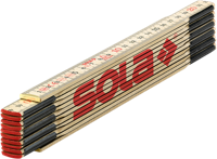 Sola vouwduimstok h2.4/12 hout 2.4m - 53010801 - thumbnail