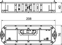OBO Bettermann UT4 45 4 Apparaatdrager - thumbnail