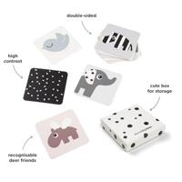 Done By Deer baby contrastkaart hertenvriendjes, 10st. - thumbnail