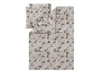 LIVARNO Satijnen dekbedovertrek 240 x 220 cm (Bloemen/beige) - thumbnail