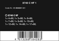 Wera 8740 C HF 05004201001 Dopsleutel-bitinzetset 1/2 (12,5 mm) 9-delig - thumbnail