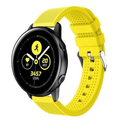 Smart Watch silicone polsband horlogeband voor Garmin VivoActive 3 (geel)