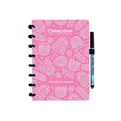 Correctbook Endless Agenda A5, uitwisbaar / herbruikbaar, Blossom Pink (roze)