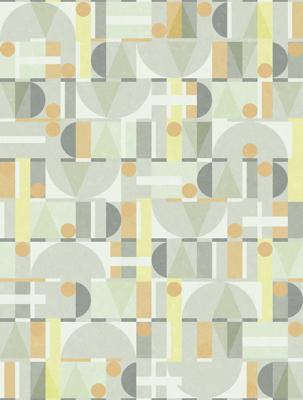 Novamur Leyla Behang met grafische print - 81646