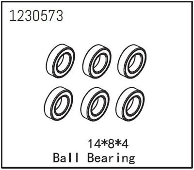 Lagers 14x8x4 (6 stuks) Lagers 14x8x4 (6 stuks)