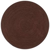 VidaXL Vloerkleed handgemaakt rond 90 cm jute bruin - thumbnail