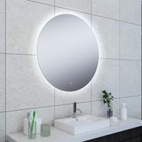 Badkamerspiegel Soul | 80 cm | Rond | Indirecte LED verlichting | Touch button | Met verwarming - thumbnail