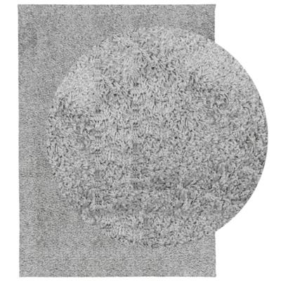 VidaXL Vloerkleed pamplona shaggy hoogpolig modern 140x200 cm grijs