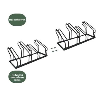 Fietsenrek BRASQ 4 fietsen BS400 zwart Fietsenrek BRASQ 4 fietsen BS400 zwart