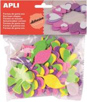 Apli Kids zelfklevende glitter bloemen, blister met 48 stuks - thumbnail