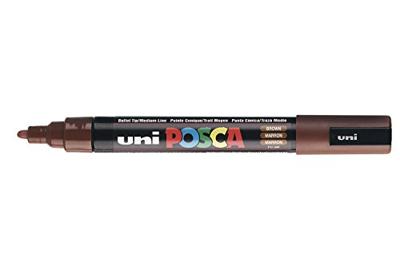Paintmarker Uni POSCA PC5M medium bruin | 6 stuks Paintmarker Uni POSCA PC5M medium bruin | 6 stuks