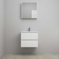 On-Line Badkamermeubelset - 60 cm - Voorgemonteerd - Porseleinen Wastafel - 1 Kraangat - Spiegelkast - Hoogglans Wit - thumbnail