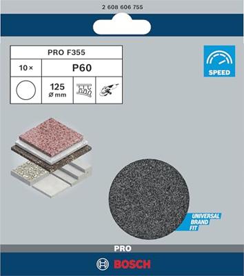 Bosch Accessories 2608606755 Schuurpapier voor schuurschijf Ongeperforeerd Korrelgrootte (num) 60 (Ø) 125 mm 10 stuk(s) Bosch Accessories 2608606755 Schuurpapier voor schuurschijf Ongeperforeerd Korrelgrootte (num) 60 (Ø) 125 mm 10 stuk(s)