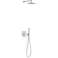 Regendoucheset Inbouw Tres Study Exclusive Rond 30 cm Met Wandarm en Handdoucheset met Staafhanddouche Rapid Box Chroom Tres - thumbnail