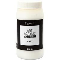 Creativ Company Art acrylic vernis, mat transparant, wit, 500 ml/ 1 doosje - thumbnail