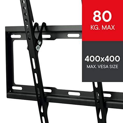 OneForAll WM2421 Vesa 400 muurbeugel - kantelbaar TV beugel Zwart - thumbnail