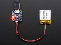 Adafruit Micro Lipo w/MicroUSB Jack - USB LiIon/LiPoly oplader - thumbnail
