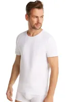 2-Pack heren ondershirts biologisch katoen - Mannen T-shirts korte mouwen Wit en zwart - thumbnail