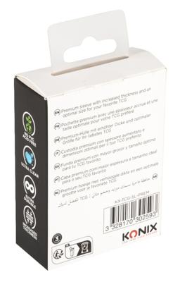 Kaarthoezen - KONIX - Premium Sleeves - 100 vakken - Magic The Gathering, Pokémon compatibel - Transparant