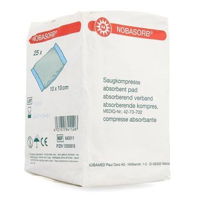 Noba Absorbent Pad N/ster 10cmx10cm 25 9340920