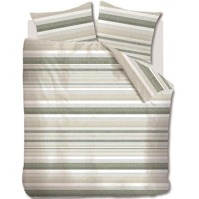 Rivièra Maison Riviera Maison Dekbedovertrek Sturdy Stripe Grijsgroen 260x200/220 cm