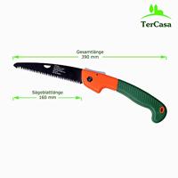 TerCasa JU-998501 Tuinzaag Inklapbaar Blad 16 cm Oranje/Groen - thumbnail