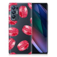 OPPO Find X3 Neo | Siliconen Case | Pink Macarons - thumbnail