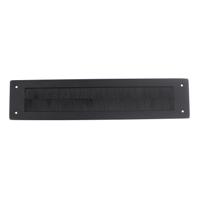 Intersteel Tochtwering rechthoek 340x76mm - mat zwart - thumbnail