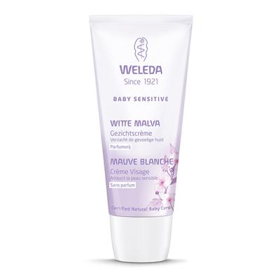 Weleda Baby witte malva sensitive gezichtscreme 50 Milliliter