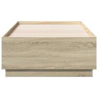 Bedframe bewerkt hout sonoma eikenkleurig 90x200 cm - thumbnail