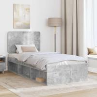 Bedframe Concerte Grijs 90 x 190 cm Massief grenenhout - thumbnail
