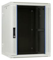 DSI 15U witte wandkast (kantelbaar) met glazen deur - DS6615W-DOUBLE server rack - thumbnail