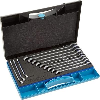 HAZET Ratel-ring-steeksleutelset 606N/12 - Buitentwaalfkant tractieprofiel - 12-delig - 8 - 19
