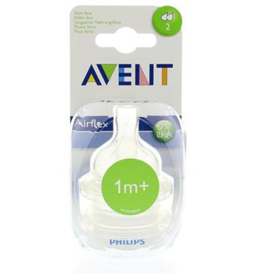Philips Avent Zuigspeen Slow 2gaten 2 SCF632/27