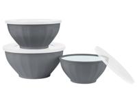 SILVERCREST Kommen set met deksel (Grijs) - thumbnail