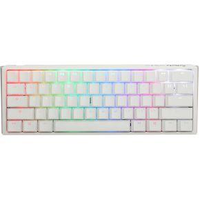 Ducky one 3 classic pure white mini, toetsenbord (wit, us lay-out, cherry mx red, rgb led, double-shot pbt, hot-swappable, quack mechanics, 60%)