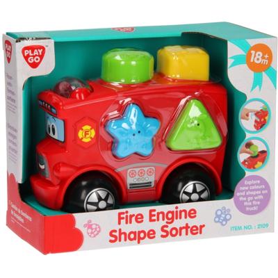 Playgo Play vormensorteerder brandweerwagen Playgo Play vormensorteerder brandweerwagen