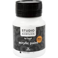 Creall Studio Acrylverf, dekkend, white (81), 500 ml/ 1 fles - thumbnail